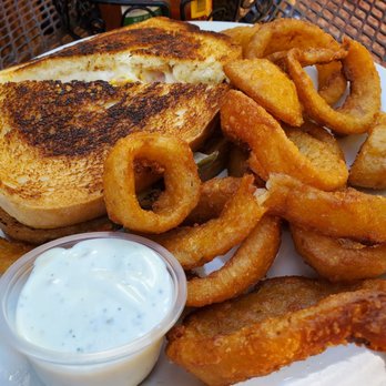 MeMe's Cafe - Cuban sandwich with onion rings - American Near Me - Springdale, Utah MeMe's Cafe - Cuban sandwich with onion rings - American Near Me - Springdale, Utah