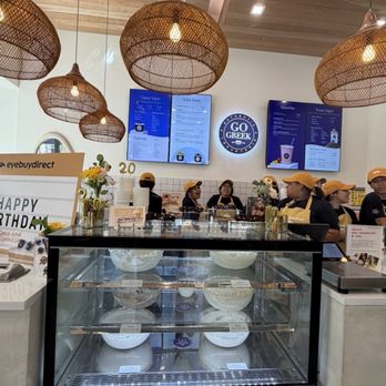 Go Greek Yogurt - Front Counter with the Hanging Straw Lights - Ice Cream & Frozen Yogurt Near Me - New York, New York Go Greek Yogurt - Front Counter with the Hanging Straw Lights - Ice Cream & Frozen Yogurt Near Me - New York, New York