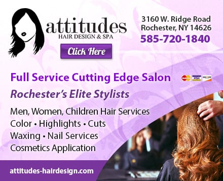 Attitudes Hair Design & Spa "Operating as Hollywood Hair Salon" Logo