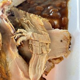 Employee hair on the meat
