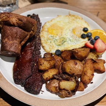 Surisan - 2 Eggs Any Style Breakfast 2 Eggs Any Style with Millionaires Bacon Breakfast - Korean Near Me - San Francisco, California