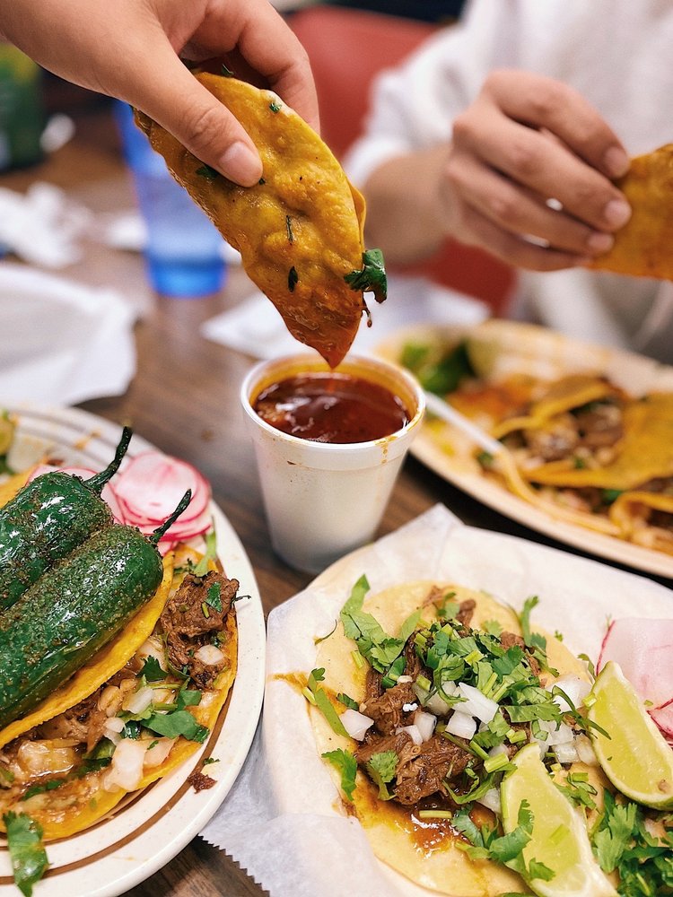 Food from El Rancho Taqueria