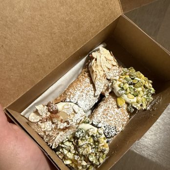 Modern Pastry Shop - Cannoli- pistachio, almond - Bakeries Near Me - Boston, Massachusetts