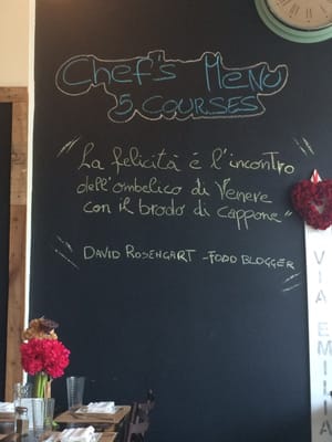 Menu photo 5 Via Emilia 9 Miami Beach, FL