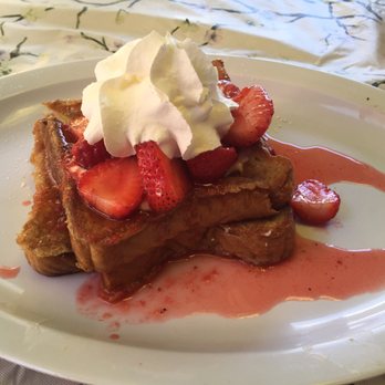 Janet's Montana Cafe - Strawberry stuffed French toast. YUM!!! - American Near Me - Alpine, California Janet's Montana Cafe - Strawberry stuffed French toast. YUM!!! - American Near Me - Alpine, California