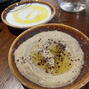 Hamsa - Baba ganoush and Labneh - Mediterranean Near Me - Houston, Texas Hamsa - Baba ganoush and Labneh - Mediterranean Near Me - Houston, Texas