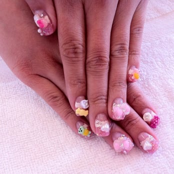 Michelle Nails - Hearts and bow tie and candies - Nail Salons Near Me - Oakland, California