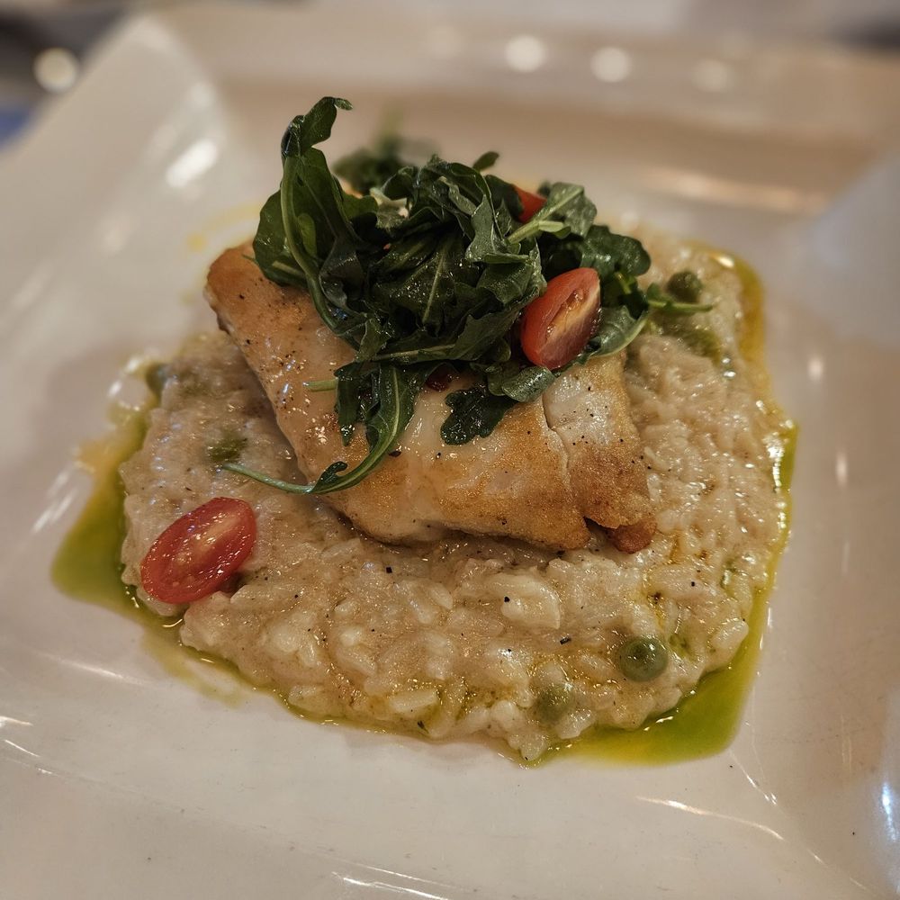 Bistro Arancini - Halibut with risotto - Italian Near Me - Burlingame, California
