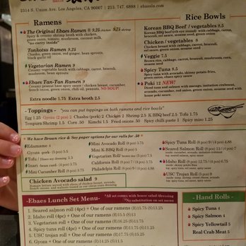 Ebaes - Ramen Near Me - Los Angeles, California