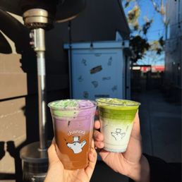 chance's viet coffee, black sesame matcha chance's viet coffee, black sesame matcha