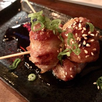 Sushi Rock - Scallop and bacon yakitori $8 - Japanese Near Me - Dallas, Texas