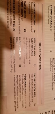 Menu photo 6 Mystic Steakhouse Prior Lake, MN