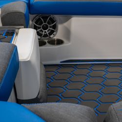 Marine and Auto Custom Interiors - Tige boat we redid the upholstery and floor.