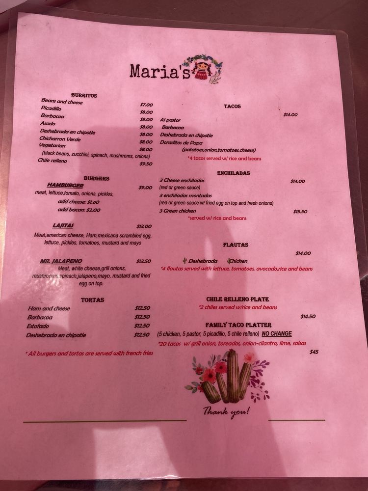 Maria's Comida Mexana