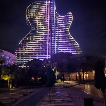 Hard Rock Cafe - Light show - American Near Me - Hollywood, Florida Hard Rock Cafe - Light show - American Near Me - Hollywood, Florida