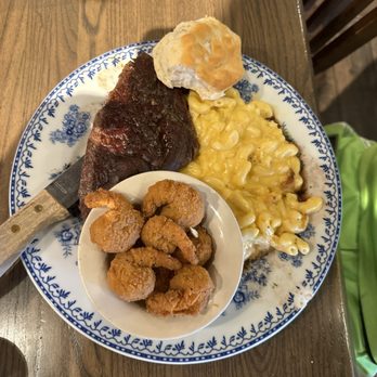 Cracker Barrel Old Country Store - Steak, Fried Shrimp and Macaroni&cheese Combo - Southern Near Me - Rialto, California Cracker Barrel Old Country Store - Steak, Fried Shrimp and Macaroni&cheese Combo - Southern Near Me - Rialto, California