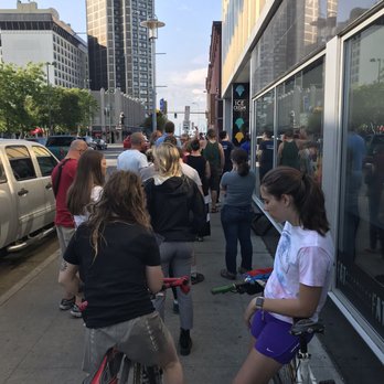 Wild Scoops - Waiting in line for Wild Scoops (so worth the wait) - Ice Cream & Frozen Yogurt Near Me - Anchorage, Alaska