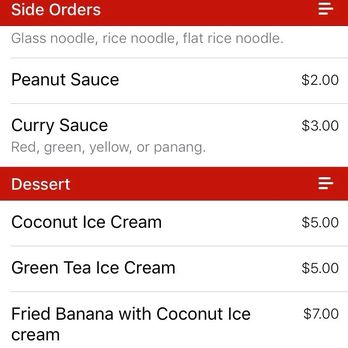 Naree Thai Restaurant - There's only one fried banana here and it comes w/ice cream - Thai Near Me - Long Beach, California