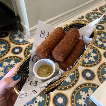 Sanguich - Croquetas IG: @whatschriseating - Cuban Near Me - Miami, Florida Sanguich - Croquetas IG: @whatschriseating - Cuban Near Me - Miami, Florida