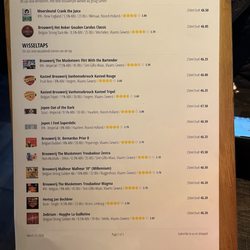 Herberg De Compagnie - Page 2 of 3 beer menu, 26 beers on the menu.