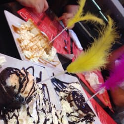 Postres: fondant de chocolate, tarta de dulce de leche... uhmmm