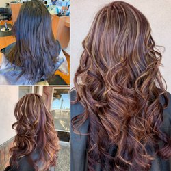 NOVA Beauty And Barber Salon - Red & Caramel Highlights