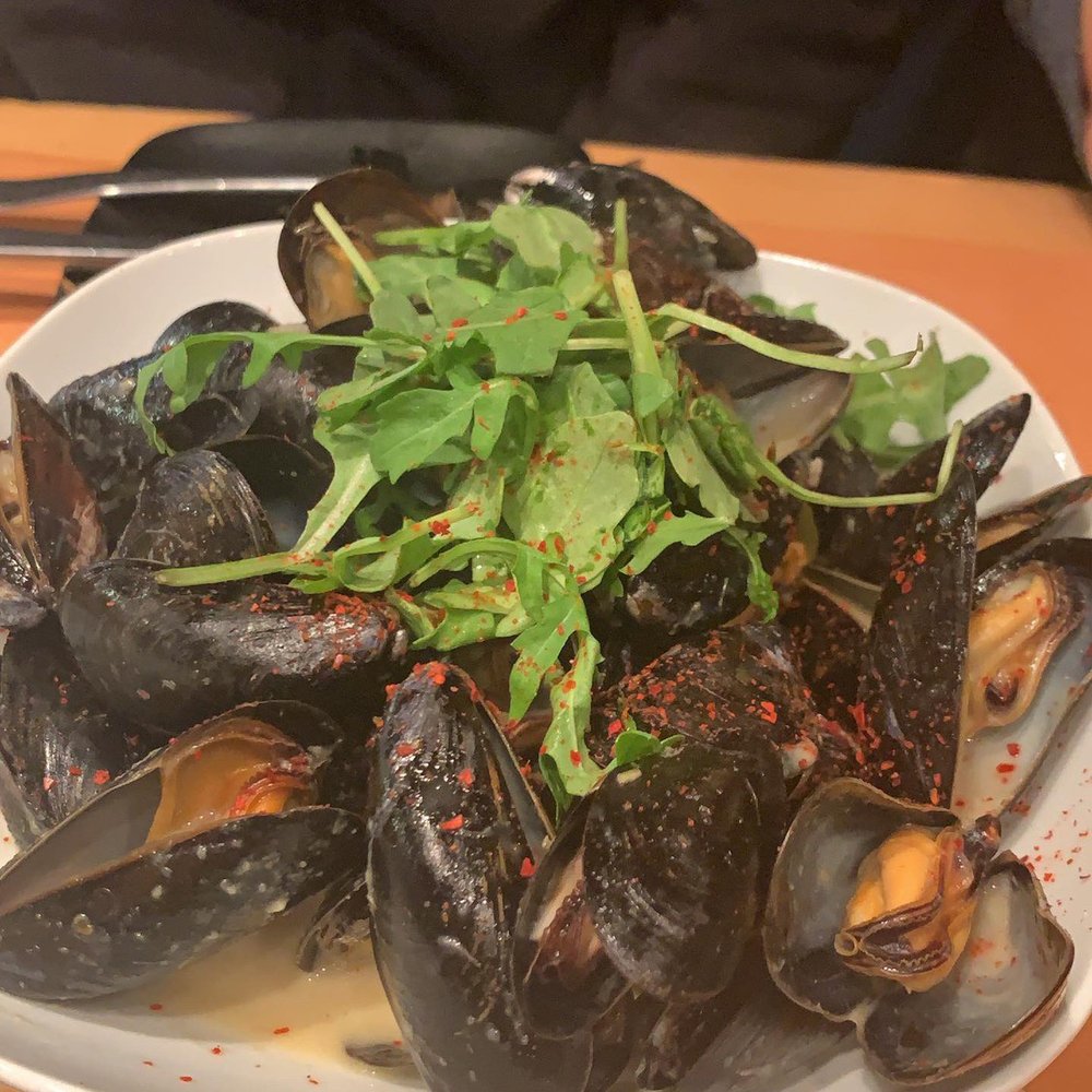 Block Kitchen + Bar - Mussels in Thai curry sauce - Sandwiches Near Me - Banff, Alberta