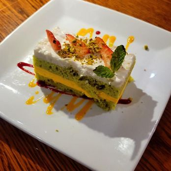 Windmills - Pistachio Mango Mousse Cake - Indian Near Me - The Colony, Texas Windmills - Pistachio Mango Mousse Cake - Indian Near Me - The Colony, Texas