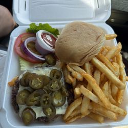 Jalapeño cheeseburger