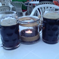 Die Biermünze - Leckeres schwarzes Selbstgebrautes Hausbier. Speisen und Getränke die man auch empfehlen kann. Nicht zum erstem Mal heute hier .
