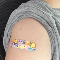 Immunize El Paso - Bandaid placed by Nurse Monze :)