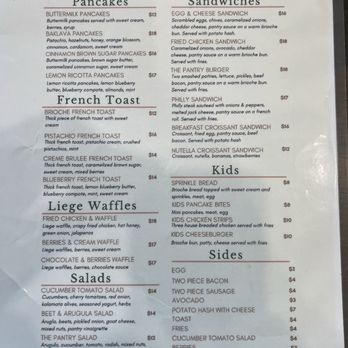 The Pantry - Menu - Breakfast & Brunch Near Me - Roseville, California