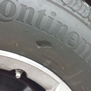Firestone Complete Auto Care - There are new tires that still have the rubber hairs sticking out of them. This is also the gouge and damage on top. - Auto Repair Near Me - Laveen, Arizona
