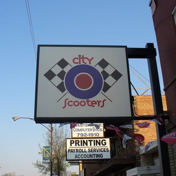City Scooters - Outdoor Sign - Motorcycle Repair Near Me - Chicago, Illinois