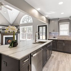 Your Dream Home Improvements - Open floor concept remodel kitchen and living area