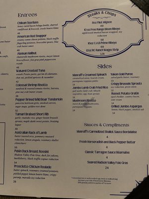 Menu photo 1 Masraff's Houston, TX