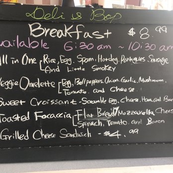 Deli & Bop - Brekkie menu - Korean Near Me - Honolulu, Hawaii