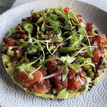 Ryla - Tuna poke tostada. - Asian Fusion Near Me - Hermosa Beach, California