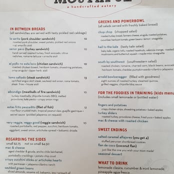 Mouthful Eatery - The menu - Sandwiches Near Me - Thousand Oaks, California