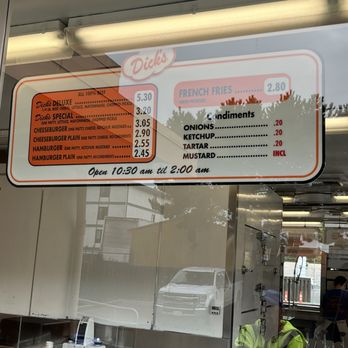 Dick's Drive-In - Burgers menu - Fast Food Near Me - Seattle, Washington