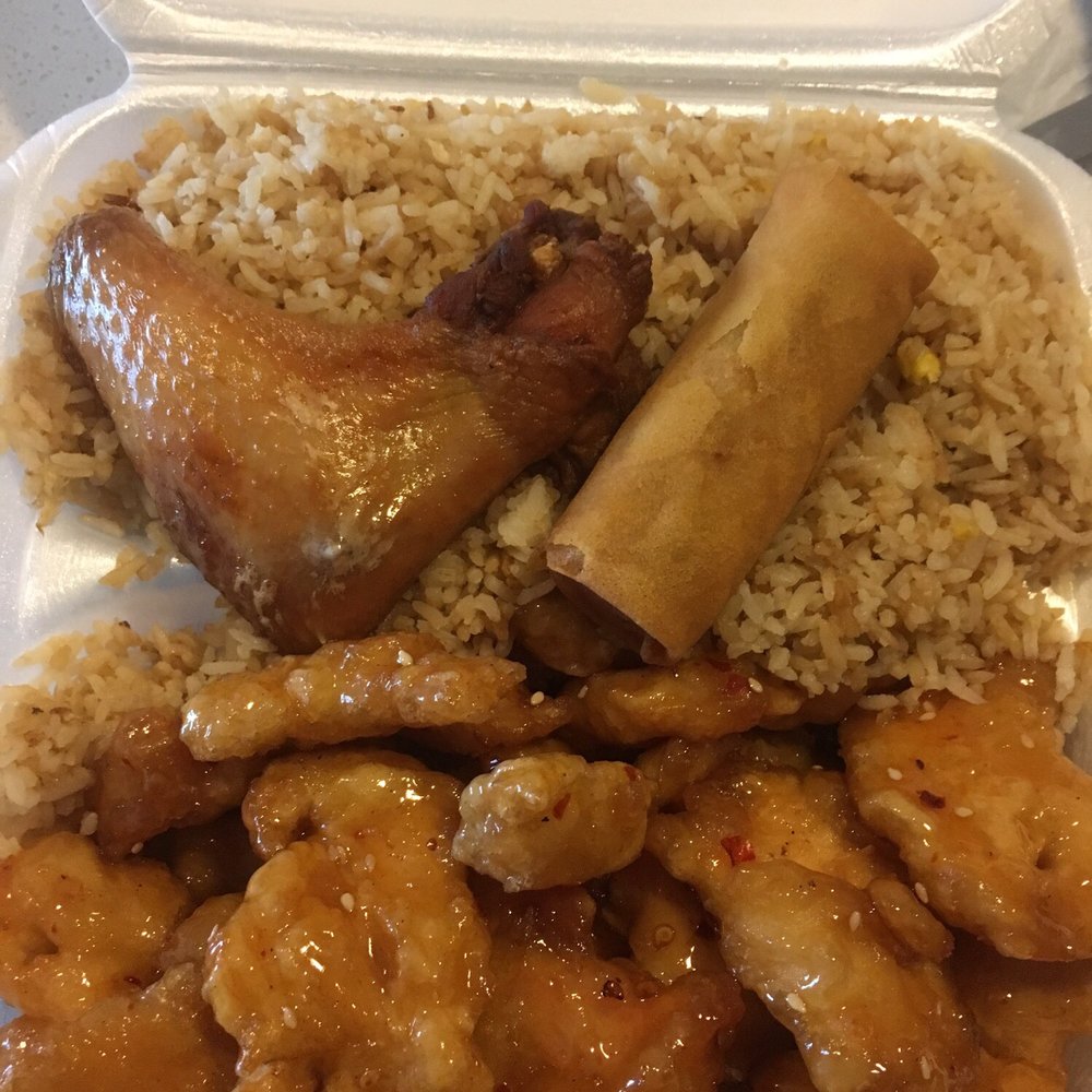 New China Cafe - Combination Sesame Chicken (May have been Orange Chicken instead) - Chinese Near Me - Denver, Colorado New China Cafe - Combination Sesame Chicken (May have been Orange Chicken instead) - Chinese Near Me - Denver, Colorado