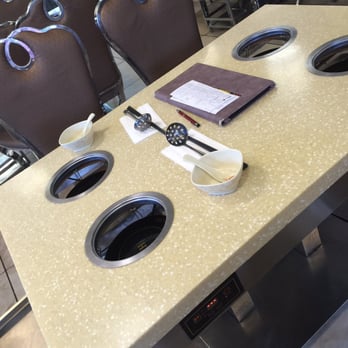 Asian Express Hot Pot - See the tables have holes in them! - Hot Pot Near Me - Edmonton, Alberta Asian Express Hot Pot - See the tables have holes in them! - Hot Pot Near Me - Edmonton, Alberta
