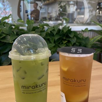 Mirakuru - Green Thai Pandan Coco Milk Lychee Oolong tea - Coffee & Tea Near Me - Garden Grove, California