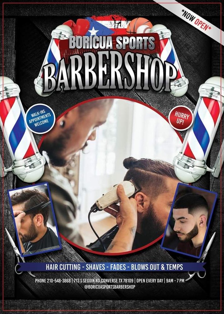 Boricua Sports Barbershop Logo