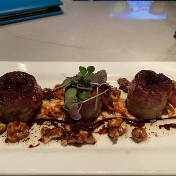 Fuse Global Cuisine - Yes, another photo of the bacon wrapped dates. Excellent and beautiful. $16. Worth every penny. - New American Near Me - Naples, Florida Fuse Global Cuisine - Yes, another photo of the bacon wrapped dates. Excellent and beautiful. $16. Worth every penny. - New American Near Me - Naples, Florida