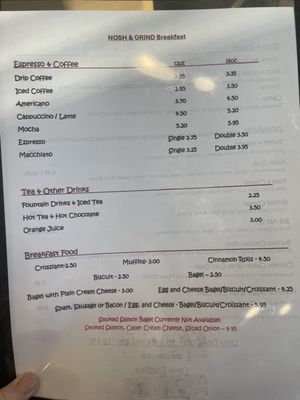 Menu photo 1 Nosh & Grind Winston-Salem, NC
