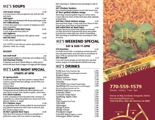 Menu photo 8 Ike's Cafe and Grill Norcross, GA Menu photo 8 Ike's Cafe and Grill Norcross, GA