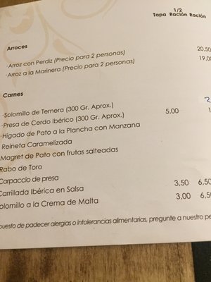 Menu photo 1 Carlos Baena Seville, SE
