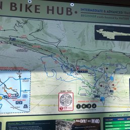 The map at one of the new trailheads. The map at one of the new trailheads.