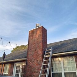 Professional Clyde and Brandon - New metal chimney top pan and chimney pipe cap.